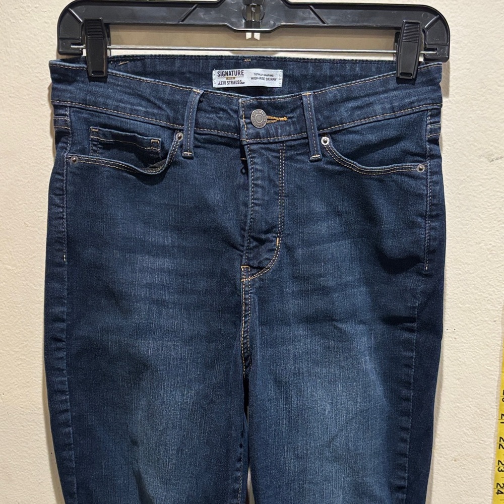 Signature by Levi Strauss High-Rise Skinny Jeans - Dark Indigo